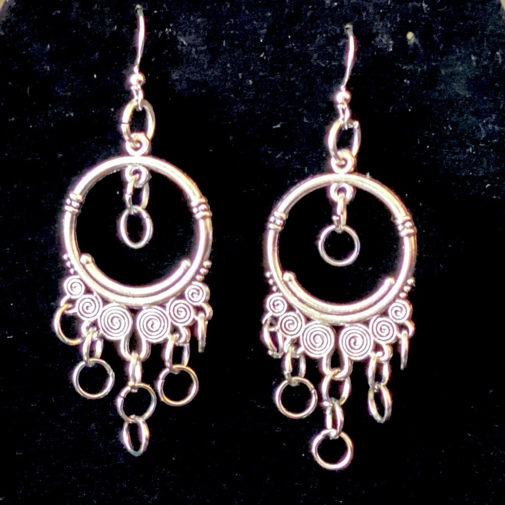 Cute silver earrings